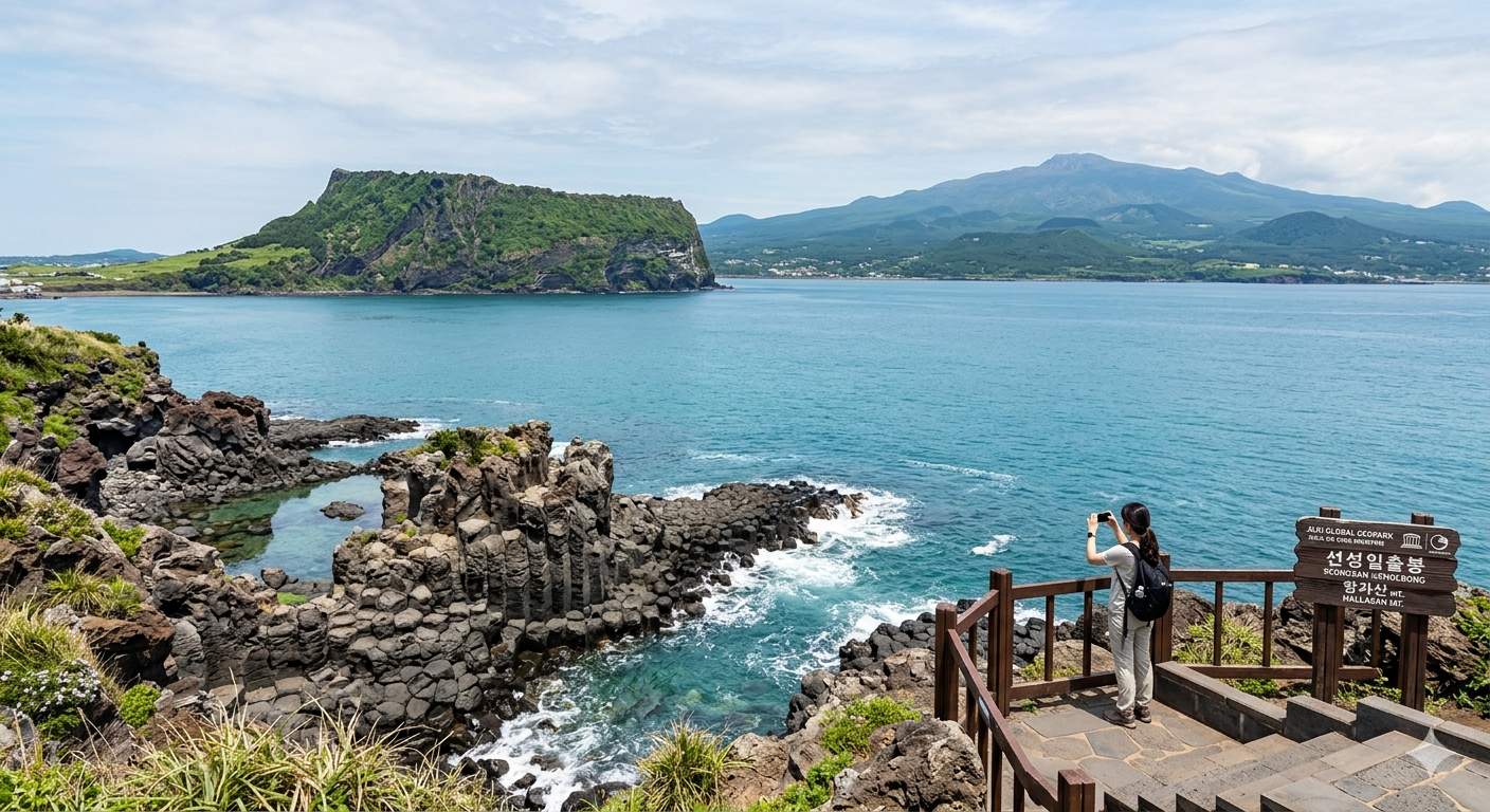 Iconic Geological Landmarks Exploring the Volcanic Terrain.